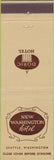 Matchbook Cover - New Washington Hotel Seattle WA