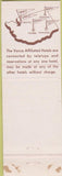 Matchbook Cover - The Chinook Yakima WA