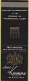 Matchbook Cover - Hotel Kenmore Boston MA