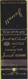 Matchbook Cover - Jarratt Restaurant VA