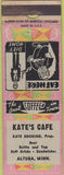 Matchbook Cover - Kate's Cafe Altura MN