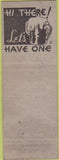 Matchbook Cover - Wall Market NO TOWN