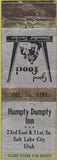 Matchbook Cover - Humpty Dumpty Inn Salt Lake City UT POOR