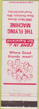 Matchbook Cover - Flying Machine New Holstein WI