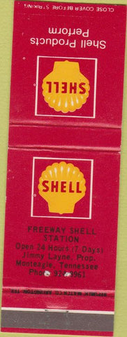 Matchbook Cover - Shell Oil Gas Monteagle TN