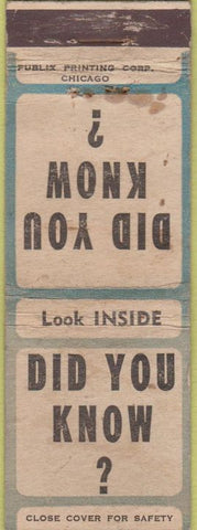 Matchbook Cover - Jack Greenwood Clackamas County WORN