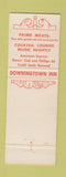 Matchbook Cover - 1796 House Dowmington Inn PA