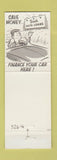 Matchbook Cover - 1st National Bank Oconomowoc WI Okauchee