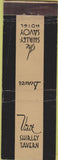 Matchbook Cover - Sirley Savoy Hotel Denver CO WEAR