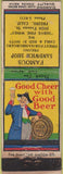 Matchbook Cover - Sandwiches Fresno CA hamburgers DQ pinhole