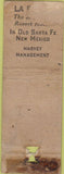 Matchbook Cover - La Fonda Santa Fe NM Fred Harvey WORN