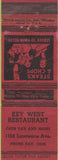Matchbook Cover - Key West Restaurant NO TOWN Arrow CREASE