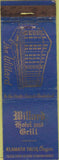 Matchbook Cover - Willard Hotel Grill Klamath Falls OR