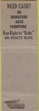 Matchbook Cover - Central Loan Co Youngstown OH CREASES
