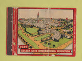 Matchbook Cover - 1939 Golden Gate Expo San Francisco CA WORN 40 Strike