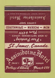 Matchbook Cover - Assiniboine Hotel St James MB 40 Strike