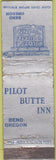 Matchbook Cover - Pilot Butte Inn Bend OR CREASES