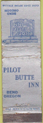 Matchbook Cover - Pilot Butte Inn Bend OR CREASES