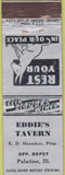 Matchbook Cover - Eddie's Tavern Palatine IL girlie