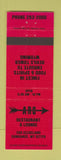 Matchbook Cover - Aro Restaurant Lounge Sundance WY