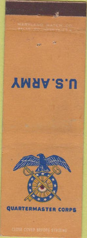 Matchbook Cover - US Army Quartermaster Corps