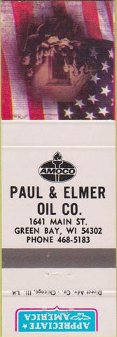 Matchbook Cover - Paul Elmer Oil Green Bay WI
