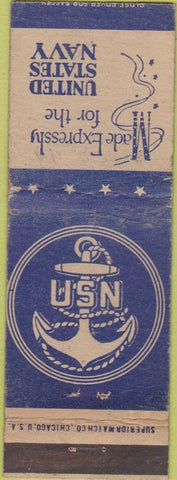 Matchbook Cover - United States Navy WORN
