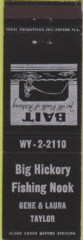 Matchbook Cover - Big Hickory Fishing Nook Bonita Springs FL