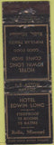Matchbook Cover - Hotel Edwin Long Rolla MO