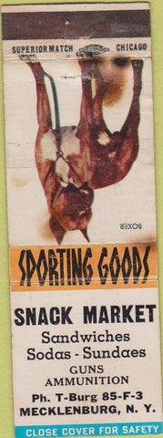 Matchbook Cover - Snack Market Mecklenburg NY WORN
