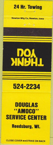 Matchbook Cover - Douglas Amoco oil gas Reedsburg WI