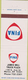 Matchbook Cover - Fina Oil Gas Marion AR