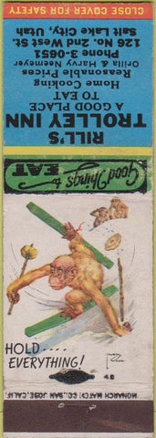 Matchbook Cover - Rill's Trolley Inn Salt Lake City UT