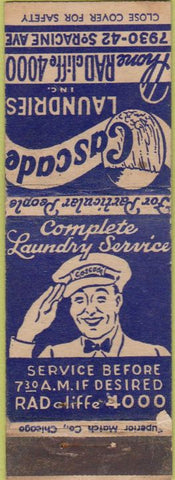 Matchbook Cover - Cascade Laundry NO TOWN 30s