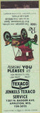 Matchbook Cover - Jenkels Texaco oil gas Appleton WI