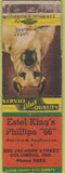 Matchbook Cover - King's Phillips 66 oil gas Columbus OH WORN