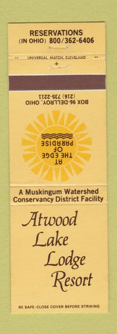 Matchbook Cover - Atwood Lake Lodge Resort Dellroy OH