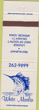 Matchbook Cover - White Marlin Spencer IA