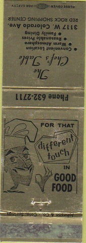 Matchbook Cover - Chef's Table Colorado Springs CO?