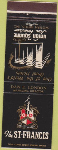 Matchbook Cover - St Francis Hotel San Francisco CA