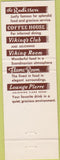 Matchbook Cover - Radisson Hotel Minneapolis MN Vikings Club