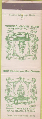 Matchbook Cover - The Wanderer Jeckll Island GA