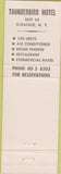 Matchbook Cover - Thunderbird Motel Syracuse NY