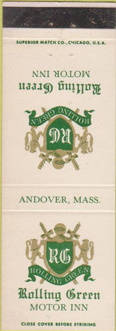 Matchbook Cover - Rolling Green Motor Inn Andover MA