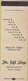 Matchbook Cover - The Gilft Shop Elgin IL
