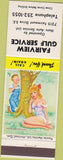 Matchbook Cover - Fairview Gulf oil gas hillbilly