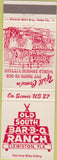 Matchbook Cover - Old South BBQ Clewiston FL