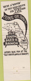 Matchbook Cover - Old South BBQ Clewiston FL