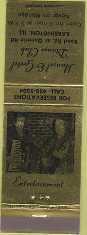 Matchbook Cover - Hansel Gretel Dinner Club Barrington IL