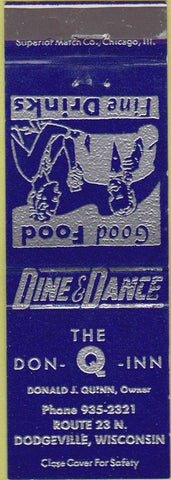 Matchbook Cover - Don Q Inn Dodgeville WI